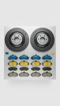 Kit disques de frein ventilés