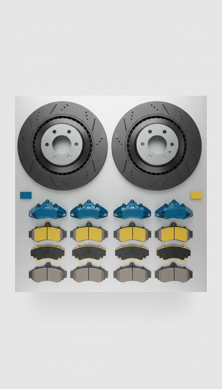 Kit disques de frein ventilés